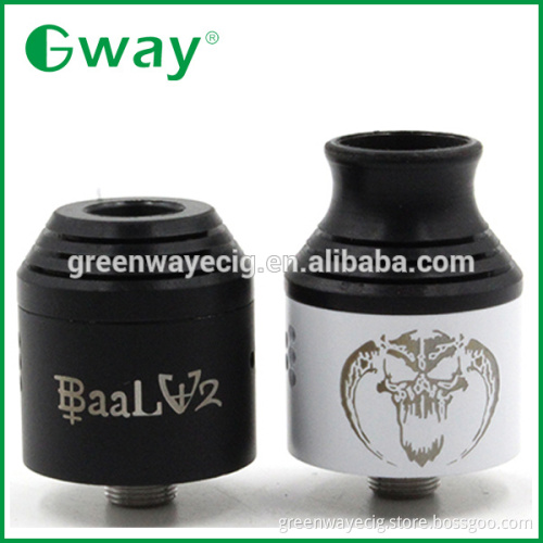 2015 Greenway wholesale pure copper connector updated baal atomizer, baal v2 rda vs hubble cap rda